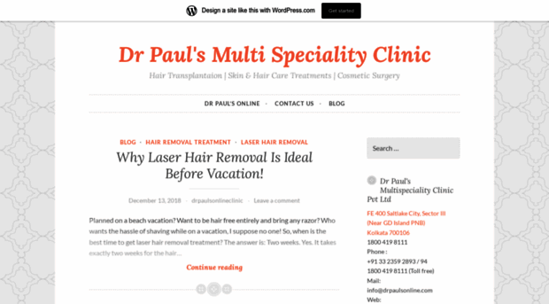 drpaulsmultispecialityclinic.wordpress.com