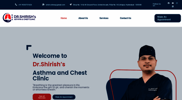 drshirishchestclinic.com