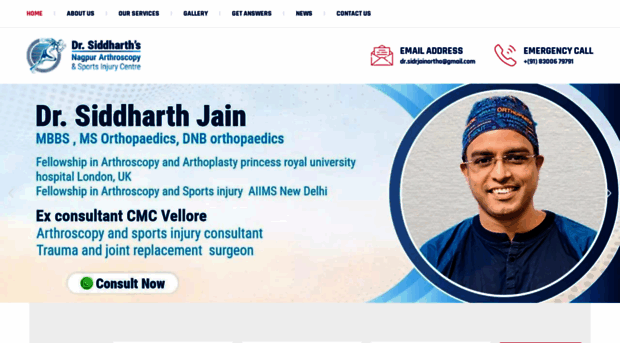 drsiddharthjainorthopaedic.com