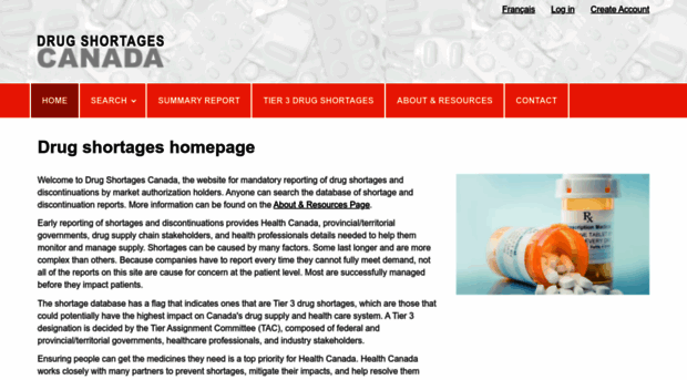 drugshortages.ca