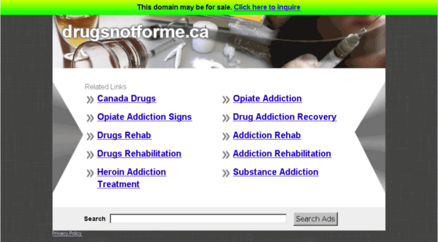 drugsnotforme.ca