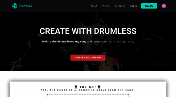 drumless.app