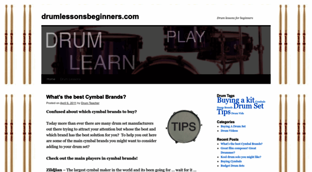 drumlessonsbeginners.com