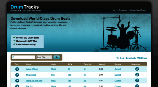 drumtracks.com