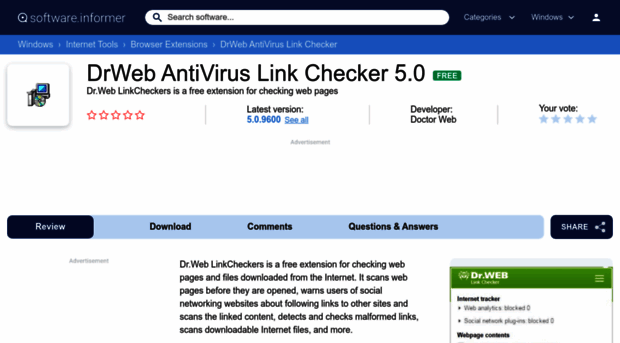 drweb-antivirus-link-checker.software.informer.com