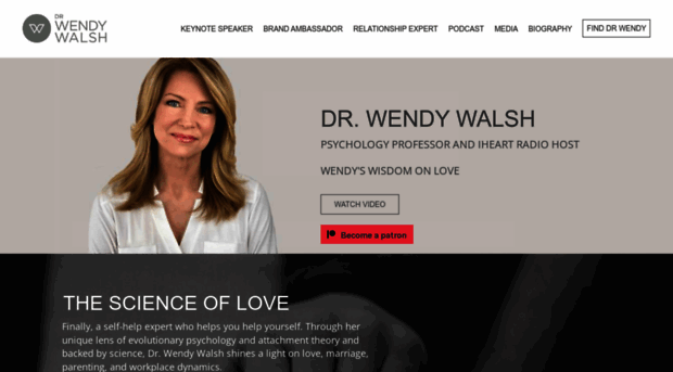 Dr. Wendy Walsh: America's Relationship Expert.