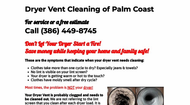 dryerventcleaningpalmcoast.com