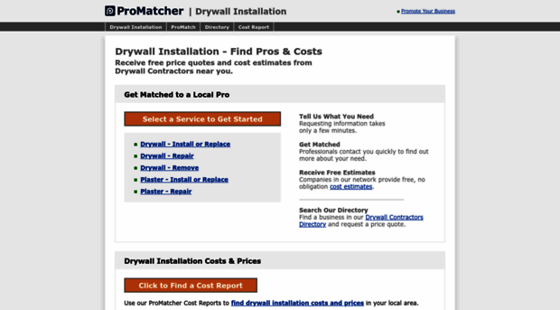 drywall.promatcher.com