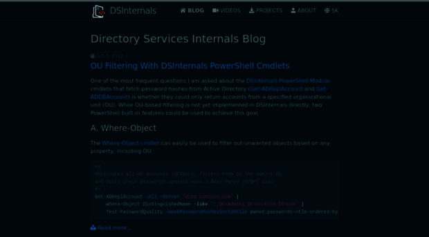 dsinternals.com