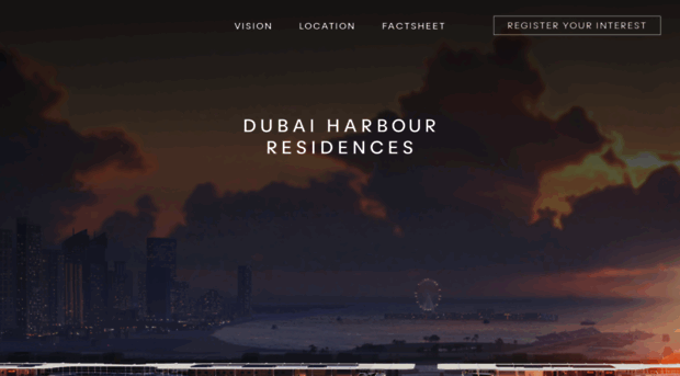 dubaiharbourresidences.com