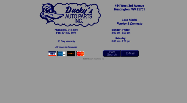 duckysautoparts.com