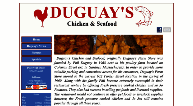 duguayschickenandseafood.com