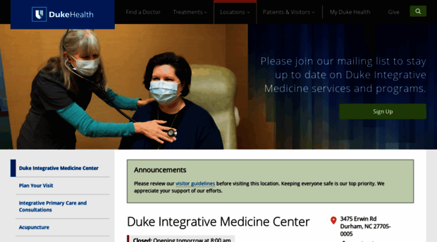 dukecenterforintegrativehealthresearch.org