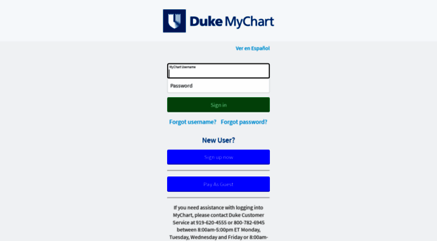 Duke My Chart Sign In