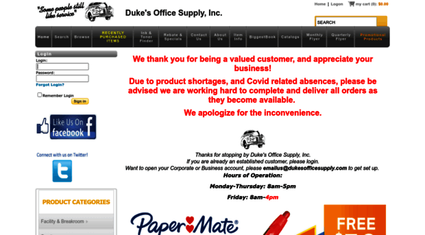 dukesofficesupply.com