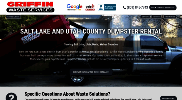 dumpsterrental-griffinwaste.com