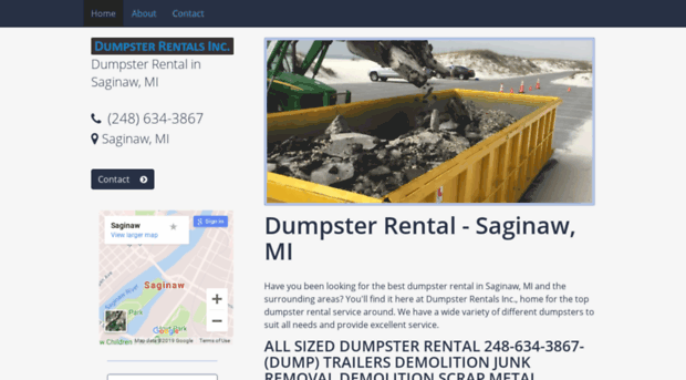 dumpsterrentalsaginawmi.com