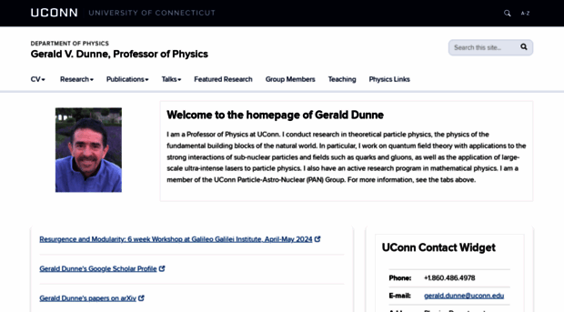 dunne.physics.uconn.edu