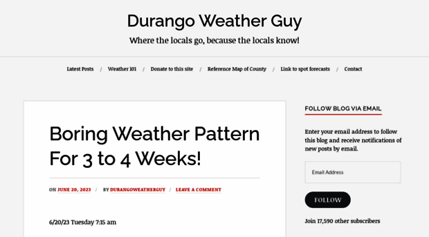 durangoweatherguy.com