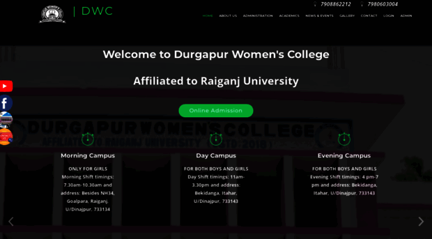 durgapurwomenscollege.com