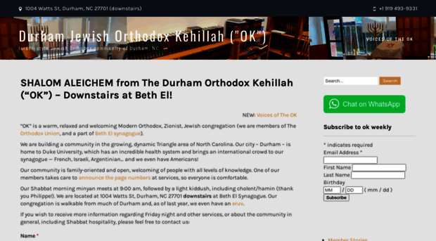 durhamorthodoxkehillah.com