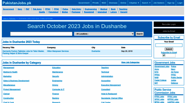 dushanbe.pakistanjobs.pk