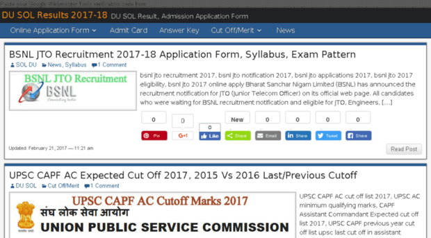 dusolresult2015.in