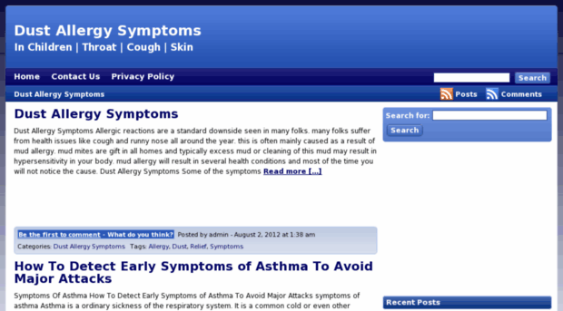 dustallergysymptoms.org