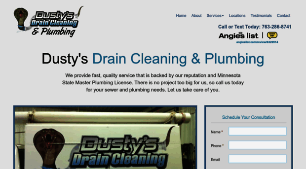 dustysdraincleaningandplumbing.com