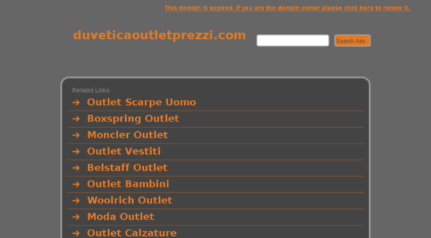 duveticaoutletprezzi.com