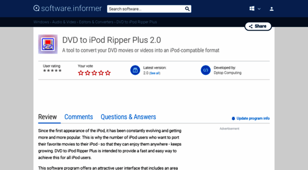 dvd-to-ipod-ripper-plus.software.informer.com