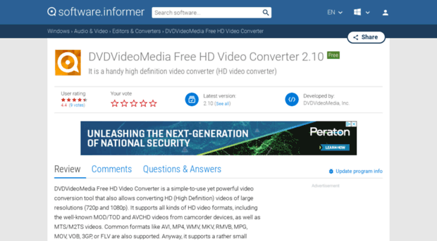 dvdvideomedia-free-hd-video-converter.software.informer.com