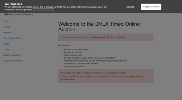 dvlatimedauction.co.uk