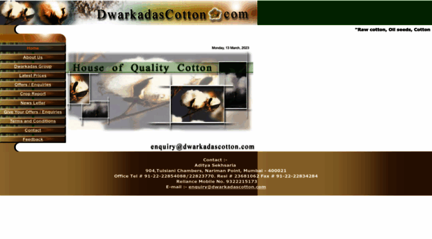 dwarkadascotton.com