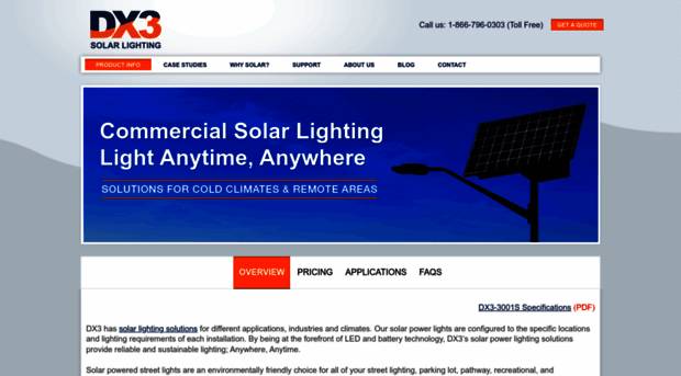 dx3solarlighting.com