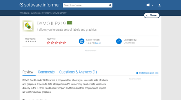 dymo-ilp219.software.informer.com