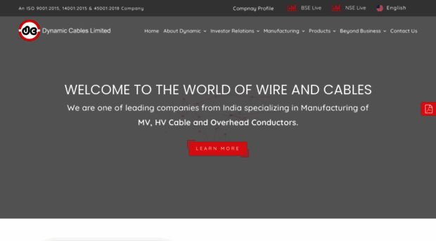 dynamiccables.co.in