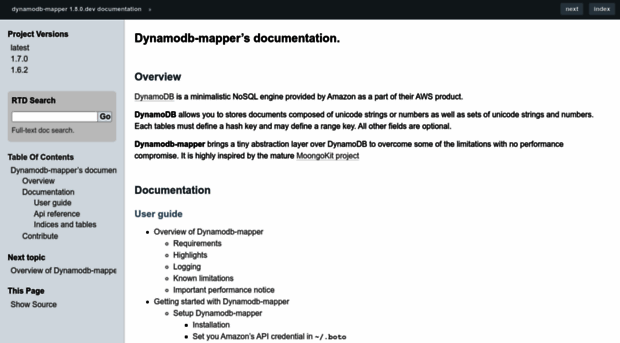 dynamodb-mapper.readthedocs.io