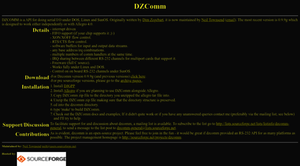 dzcomm.sourceforge.net