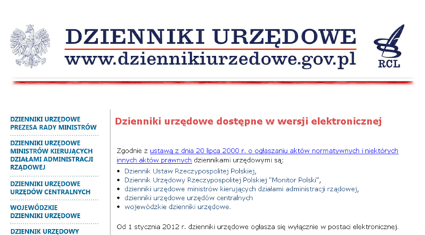 dziennikiurzedowe.gov.pl