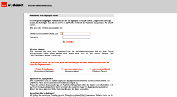 e-bank.wuestenrot.de