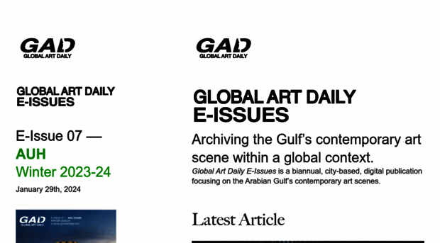 e-issues.globalartdaily.com