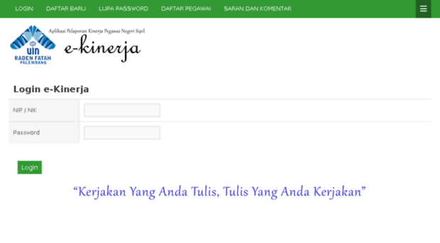 e-kinerja.radenfatah.ac.id