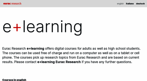 e-learning.eurac.edu