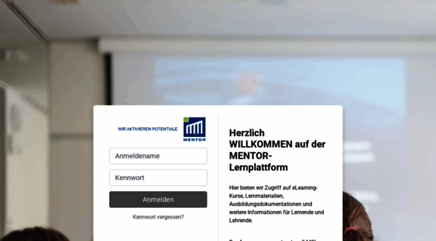 e-learning.mentor.at - Log in to the site | MENTOR Le... - E Learning ...