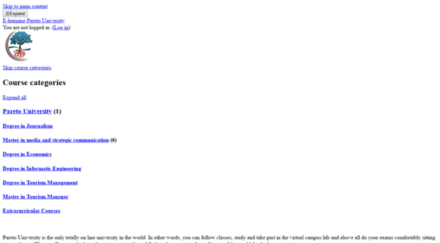 e-learning.paretouniversity.com