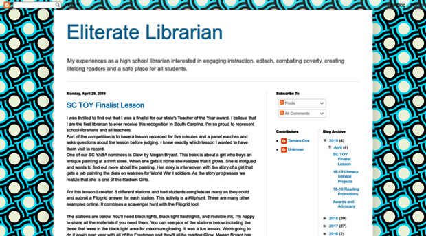 e-literatelibrarian.blogspot.com