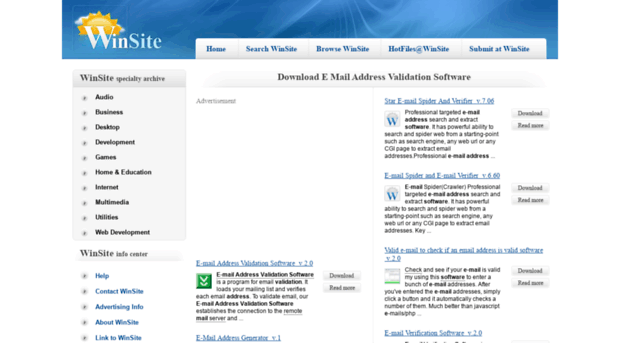 e-mail-address-validation-software.winsite.com