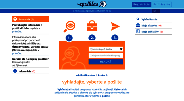 e-prihlaska.vsmu.sk