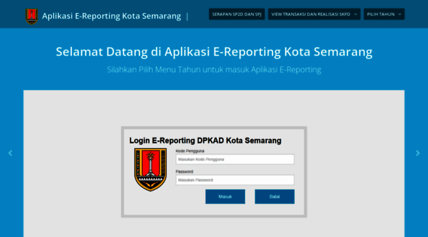 e-reporting.semarangkota.go.id